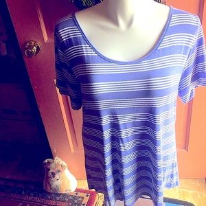 EUC LuLaRoe striped Classic T, 3XL